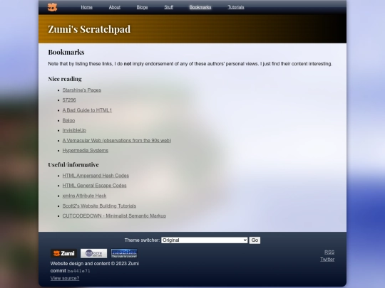 bookmarks screenshot