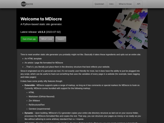 stuff/mdiocre screenshot
