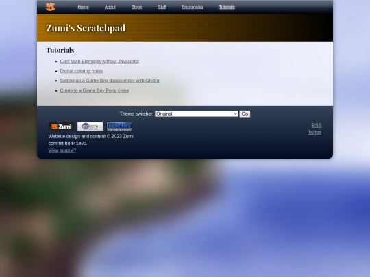 tutorials screenshot