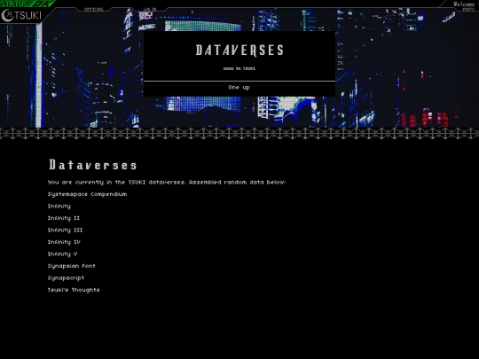 TSUKI/copy/dataverses screenshot