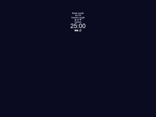 projects/pomodoro-timer screenshot