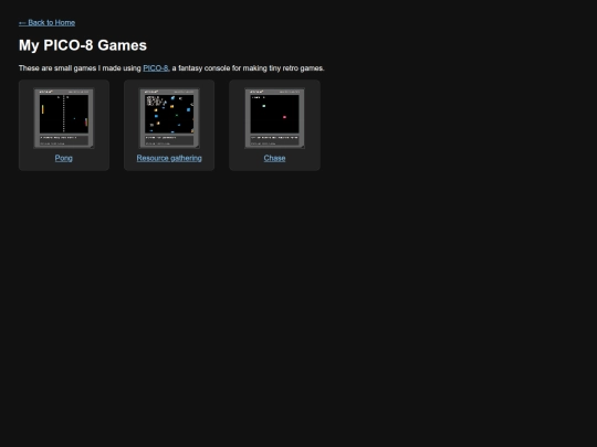 pico8/pico8games screenshot