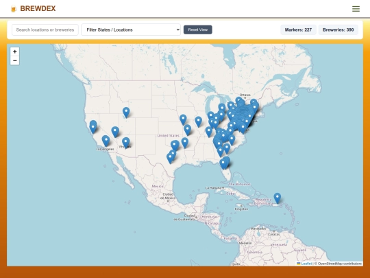 brewdex/map screenshot