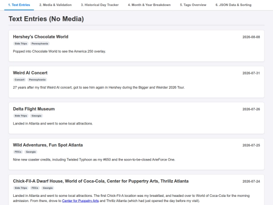 triplog/admin screenshot