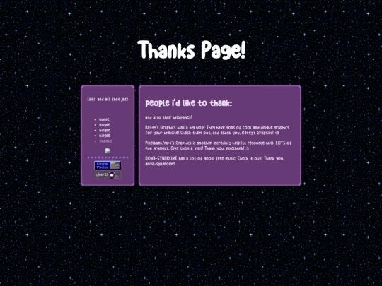 thankspage screenshot