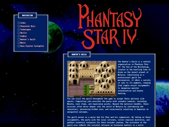 linux_gaming/phantasy_star_iv/hunters_guild screenshot