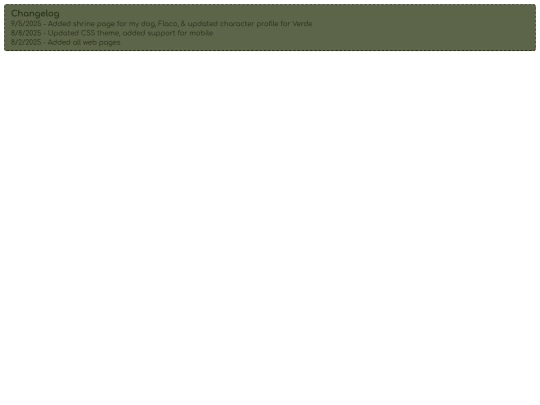 changelog screenshot