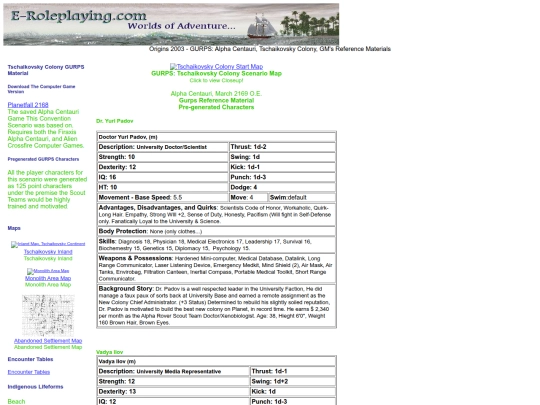 gurps/gm screenshot
