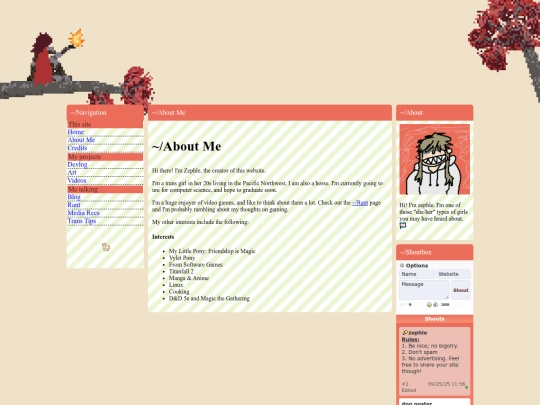 aboutme screenshot