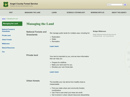 acfs.gov/managingtheland screenshot