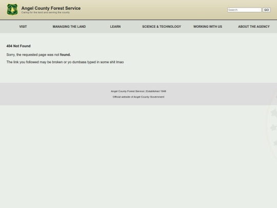 acfs.gov/not_found screenshot