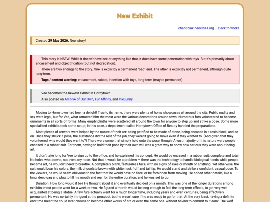 story-new-exhibit screenshot