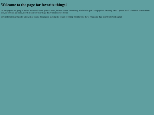 AFewOfMyFavoriteThings screenshot