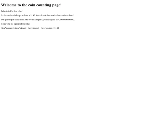 Counting Coins screenshot