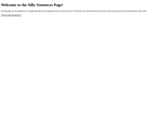 sillysentences screenshot