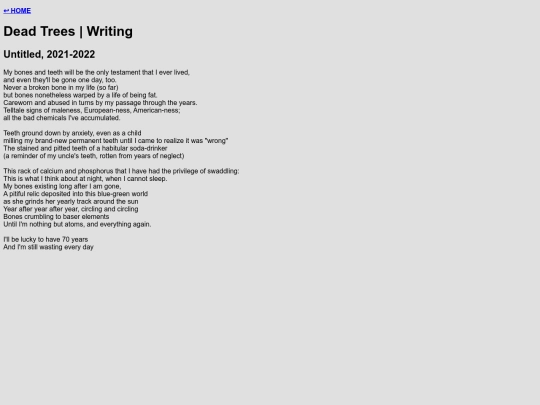 writing screenshot