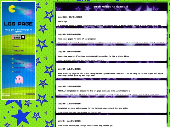 log screenshot