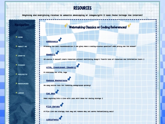 resources screenshot