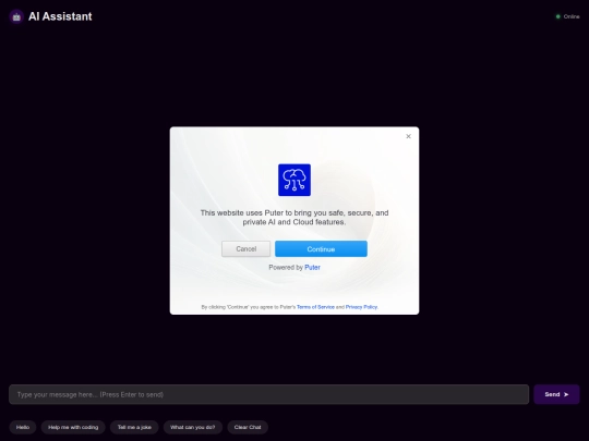 pages/assistant screenshot