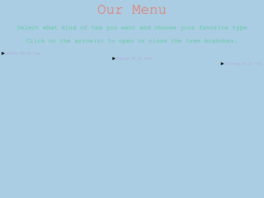 menu screenshot