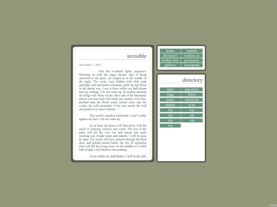 poems/invisible screenshot