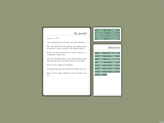 poems/theportal screenshot
