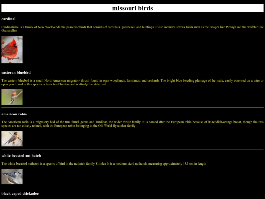 birds.html/birds screenshot