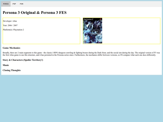 persona3 screenshot