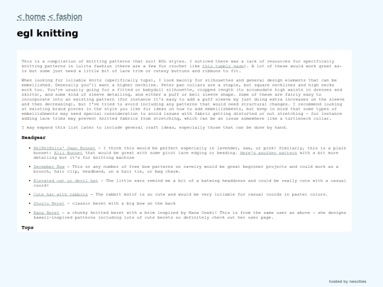 fashion/egl_knitting screenshot