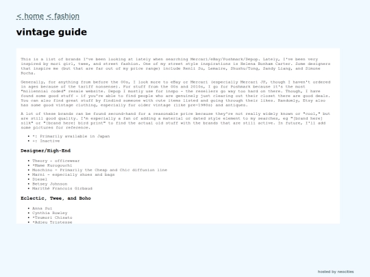 fashion/vintage_guide screenshot