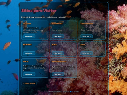 intereses/sitios screenshot