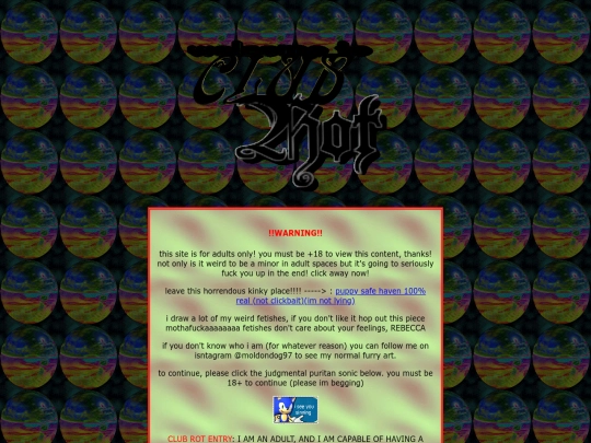 clubrotentrypage screenshot