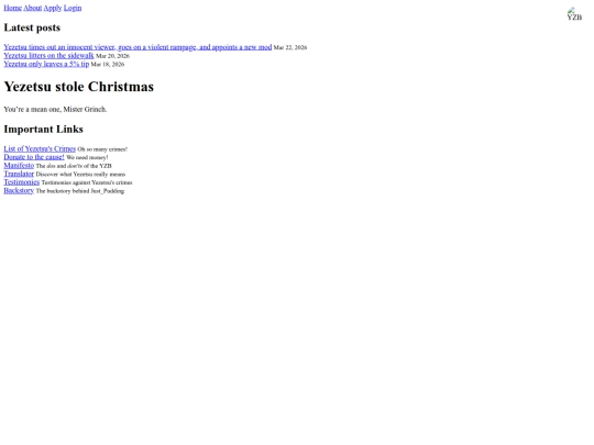 yezetsu/crimelist/christmas screenshot
