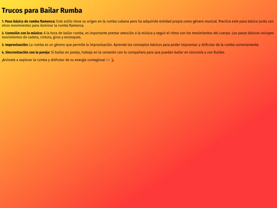 Grupo Requiebros color/Rumba screenshot