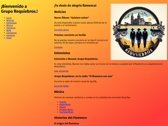 Grupo Requiebros color screenshot