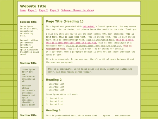 index screenshot