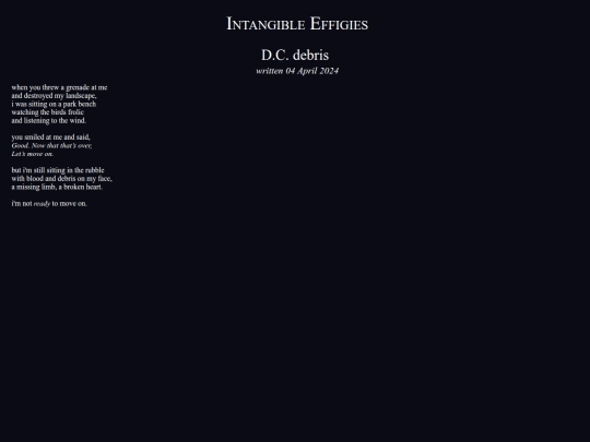 poetry/dc-debris screenshot