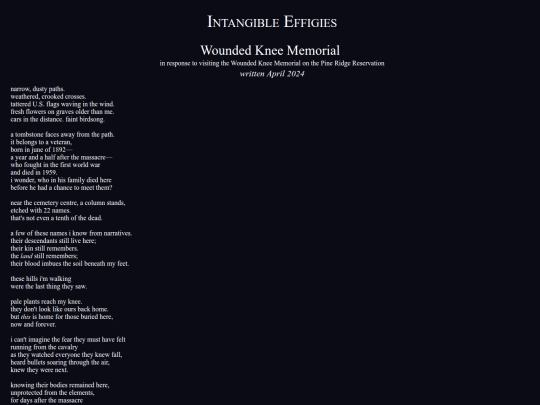 poetry/wounded-knee-memorial screenshot