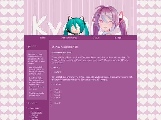 UtauVoicebanks screenshot
