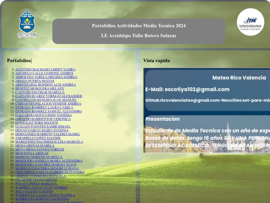 portafolios screenshot