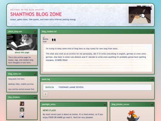 pages/blog screenshot
