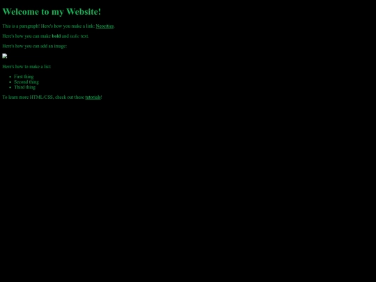 test screenshot