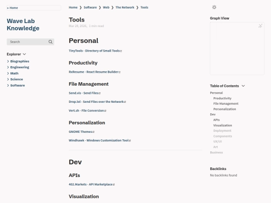 knowledge/Software/Web/The-Network/Tools screenshot