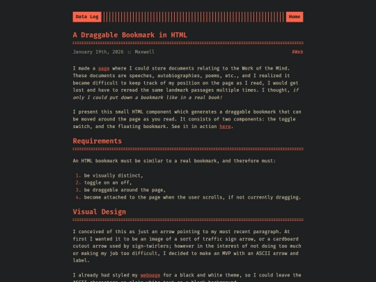 logs/A Draggable Bookmark in HTML screenshot