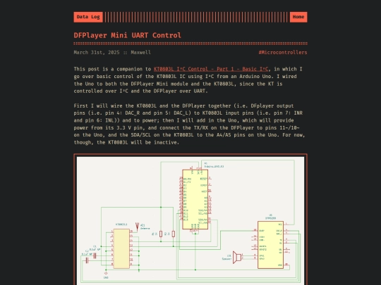 logs/DFPlayer Mini UART Control screenshot