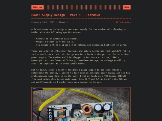 logs/Power Supply Design Part 1 screenshot