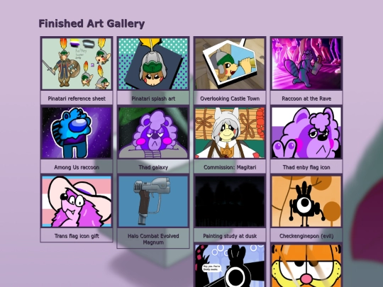 art/finished works screenshot