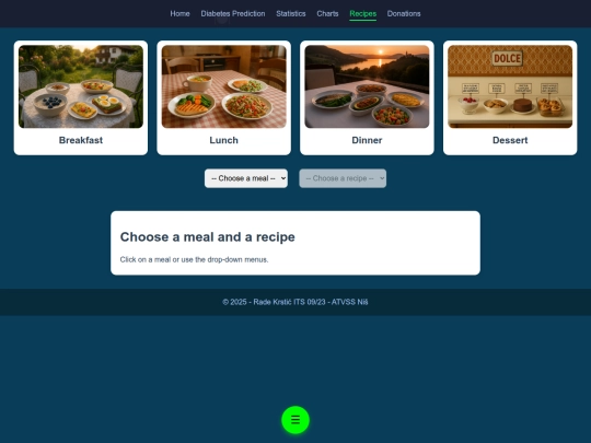 recipes screenshot