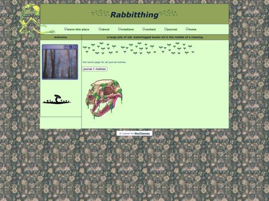 rabbithing/journal/journalhome screenshot