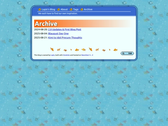 blog/archive screenshot